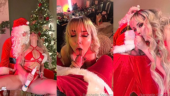 Big Cock Santa Fills Naughty Slut Up Darshelle Stevens Cream Pie